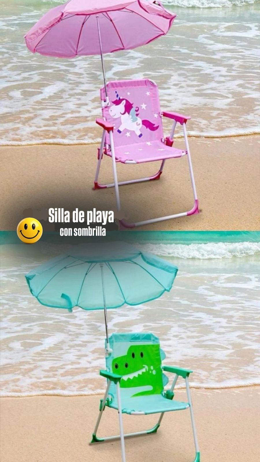 Silla con sombrilla